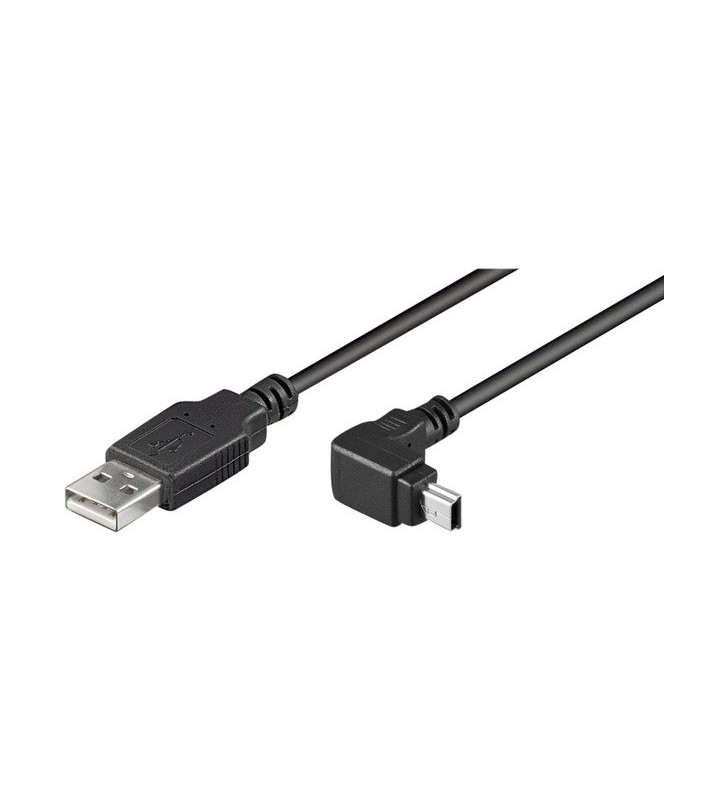 USB-A - Mini-USB-B 90° Winkel, Kabel