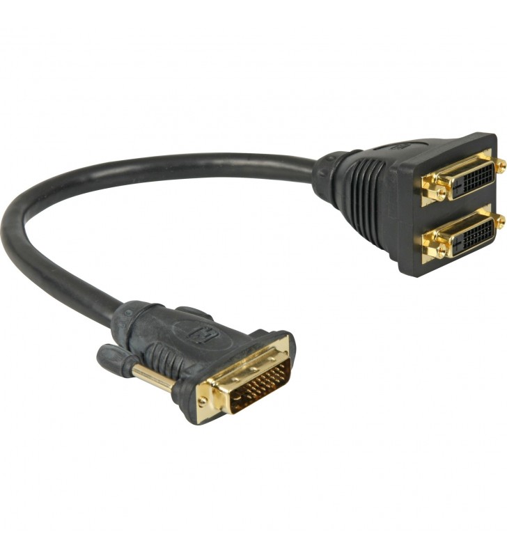Adapter 24+1 DVI-D auf 2x DVI-D, Y-Kabel