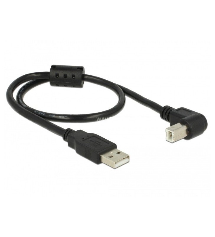 Adapterkabel USB-A 2.0  USB-B 90° gewinkelt