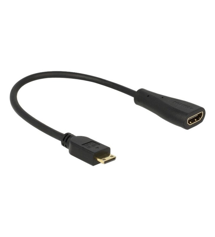 Kabel HDMI mini C Stecker  HDMI-A Buchse, Adapter