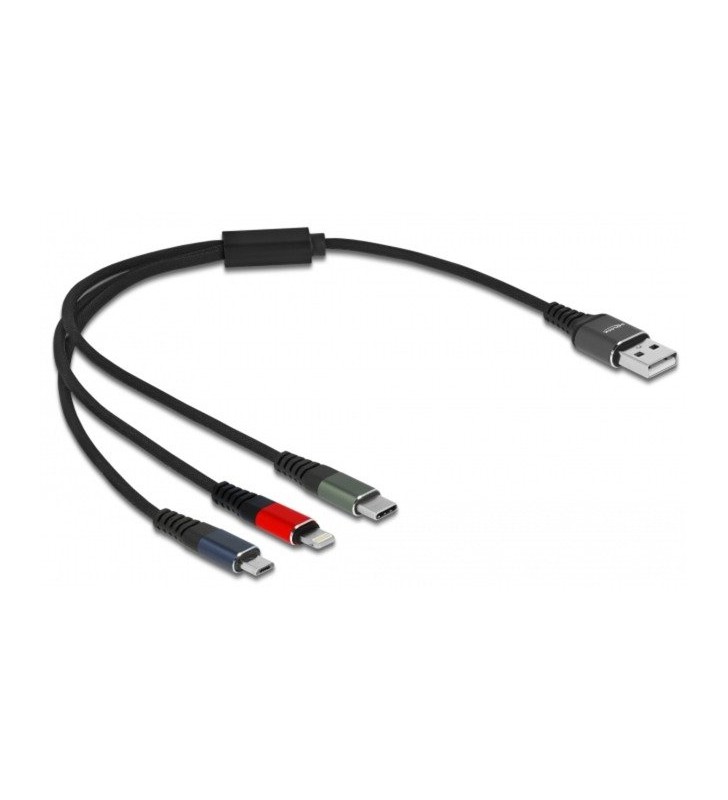 USB Ladekabel 3-in-1 USB-A  Lightning + Micro USB + USB-C