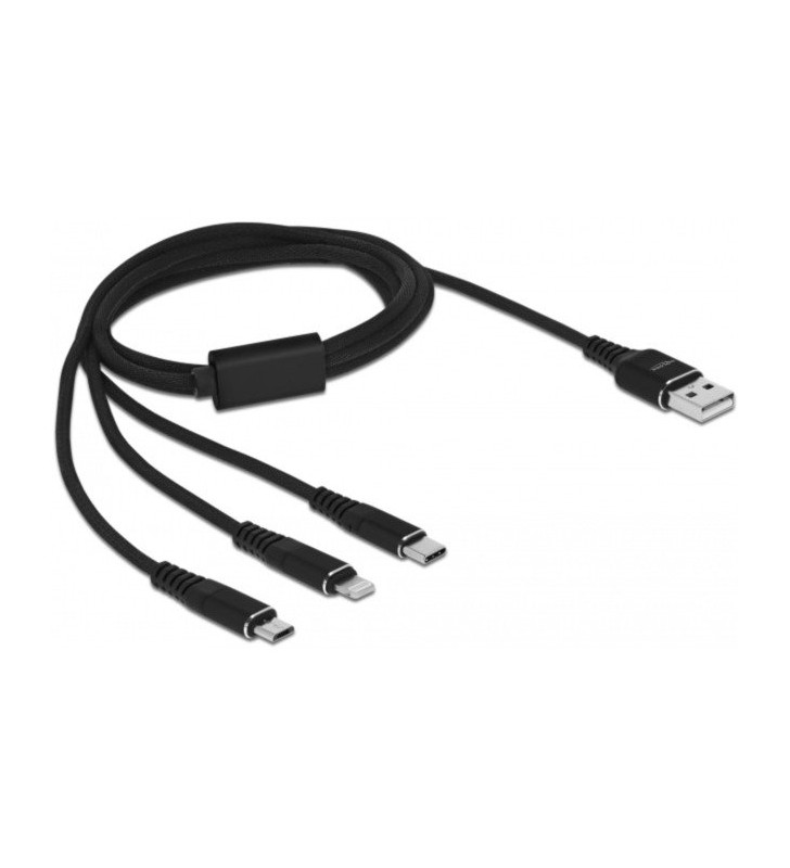 USB Ladekabel 3-in-1 USB-A  Lightning + Micro USB + USB-C