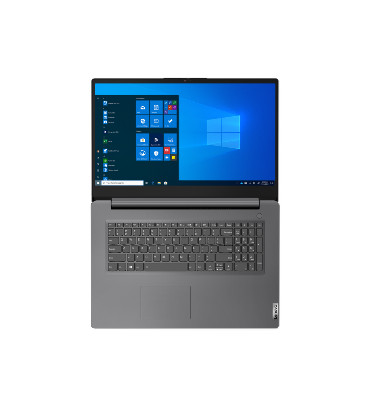 Laptop Lenovo V17 ITL Gen2, Intel Core i7-1165G7, 17.3inch, RAM 8GB, SSD 512GB, nVidia GeForce MX350 2GB, Windows 10 Pro, Iron Grey