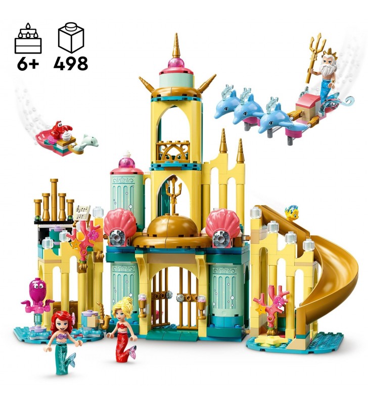 43207 Disney Princess Arielles Unterwasserschloss, Konstruktionsspielzeug