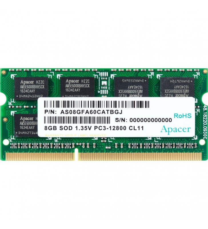 SO-DIMM 8 GB DDR3-1600, Arbeitsspeicher
