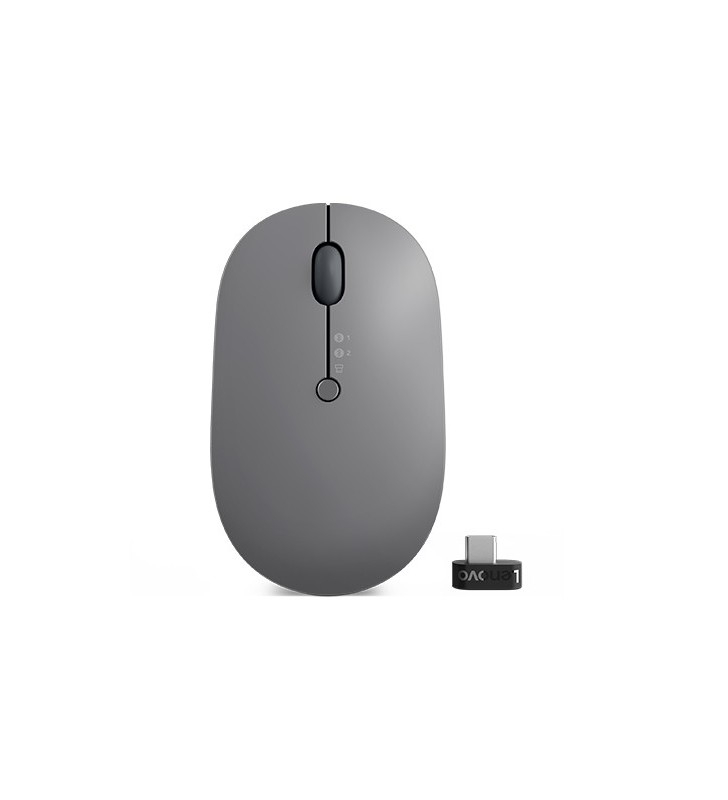 Lenovo Go Wireless Multi Device mouse Ambidestro RF Wireless+Bluetooth+USB Type-A Ottico 2400 DPI