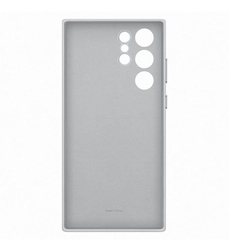 Samsung Leather Cover per Galaxy S22 Ultra, Light Gray
