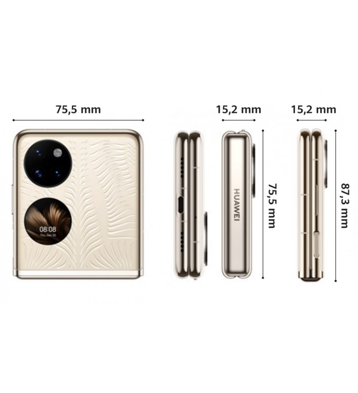 Huawei P50 Pocket 17,5 cm (6.9") Doppia SIM EMUI 12.0 4G USB tipo-C 8 GB 256 GB 4000 mAh Bianco