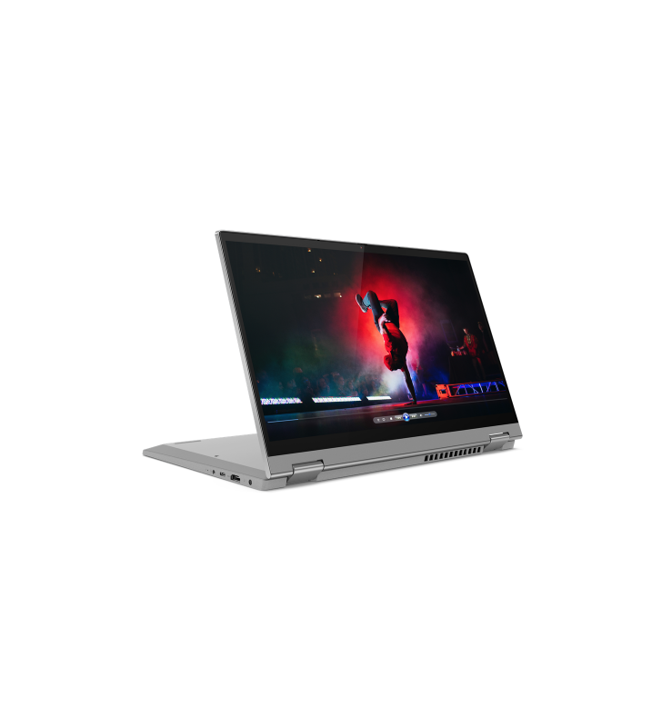 Laptop 2-in-1 Lenovo IdeaPad Flex 5 14ITL05, Intel Core i7-1165G7, 14inch Touch, RAM 8GB, SSD 512GB, Intel Iris Xe Graphics, Windows 11, Platinum Grey