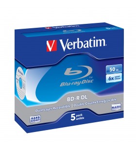 Verbatim 43748 discuri Blu-Ray blank BD-R 50 Giga Bites 5 buc.
