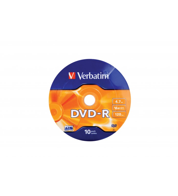 Verbatim DVD-R Matt Silver 16x 4,7 Giga Bites 10 buc.