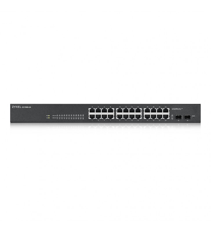 Zyxel GS-1900-24 v2 Gestito L2 Gigabit Ethernet (10/100/1000) 1U Nero