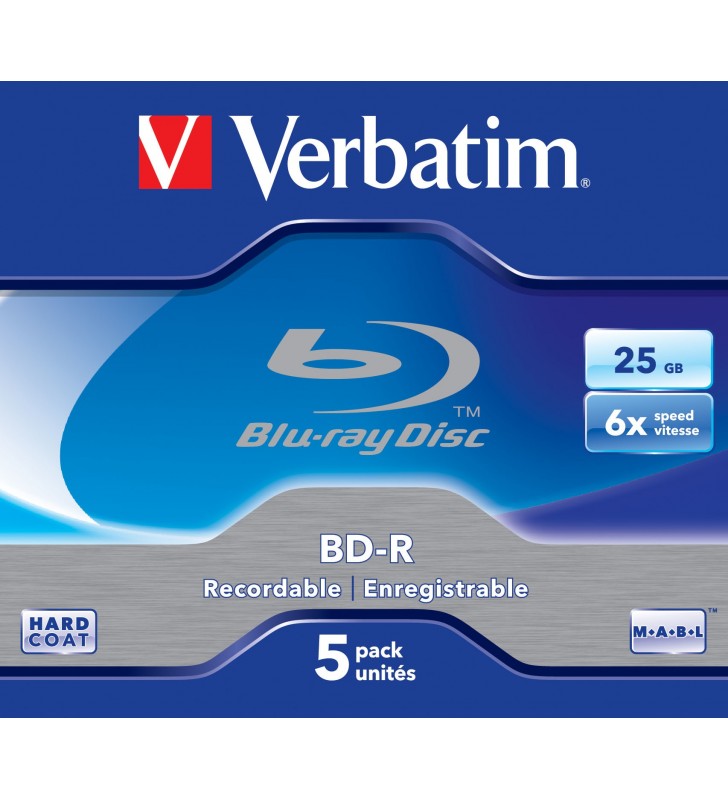 Verbatim 43715 discuri Blu-Ray blank BD-R 25 Giga Bites 5 buc.