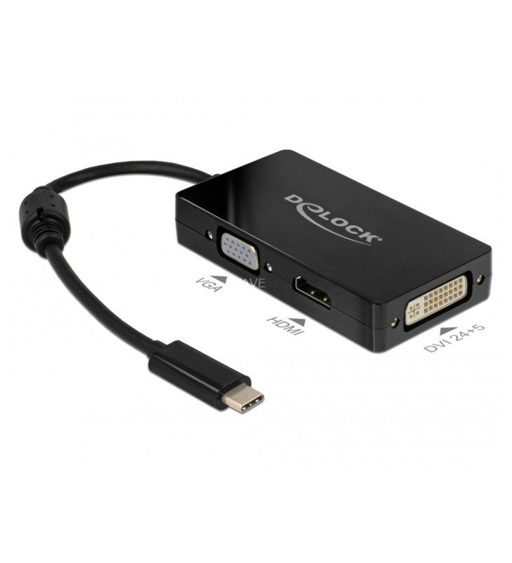 Adapter USB-C (Stecker)  VGA / HDMI / DVI (Buchse)