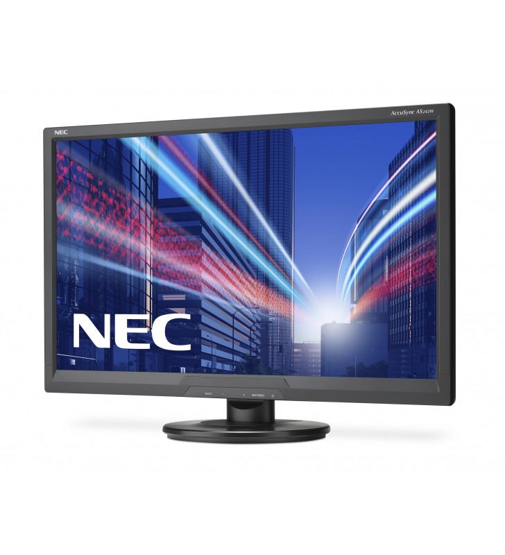 NEC AccuSync AS242W 61 cm (24") 1920 x 1080 Pixel Full HD LED Negru