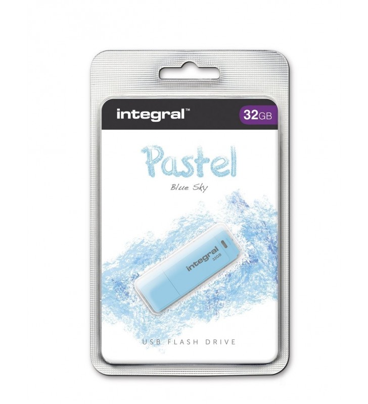 Integral PASTEL memorii flash USB 32 Giga Bites USB Tip-A 2 Albastru