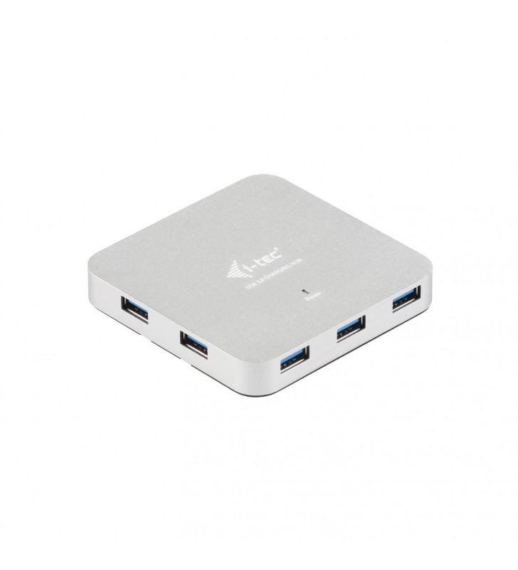i-tec Metal U3HUBMETAL7 hub-uri de interfață USB 3.2 Gen 1 (3.1 Gen 1) Type-A 5000 Mbit/s Argint