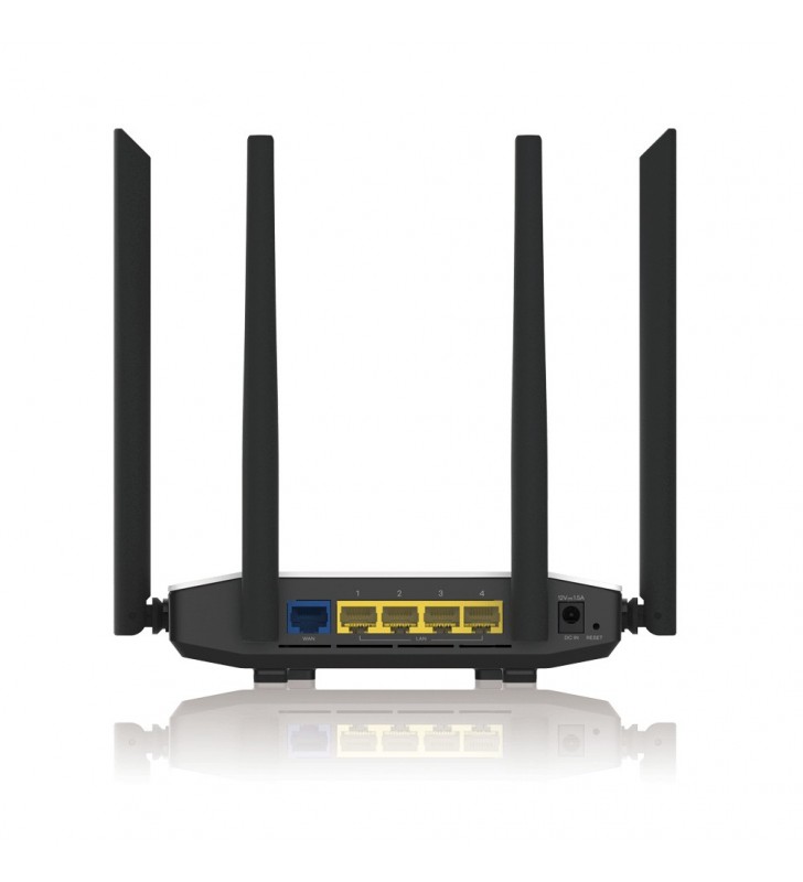 Zyxel NBG6615 router wireless Bandă dublă (2.4 GHz/ 5 GHz) Gigabit Ethernet Negru, Alb