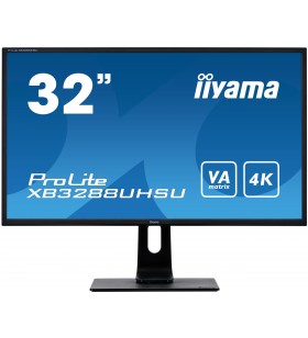 iiyama ProLite XB3288UHSU-B1 LED display 80 cm (31.5") 3840 x 2160 Pixel 4K Ultra HD Negru