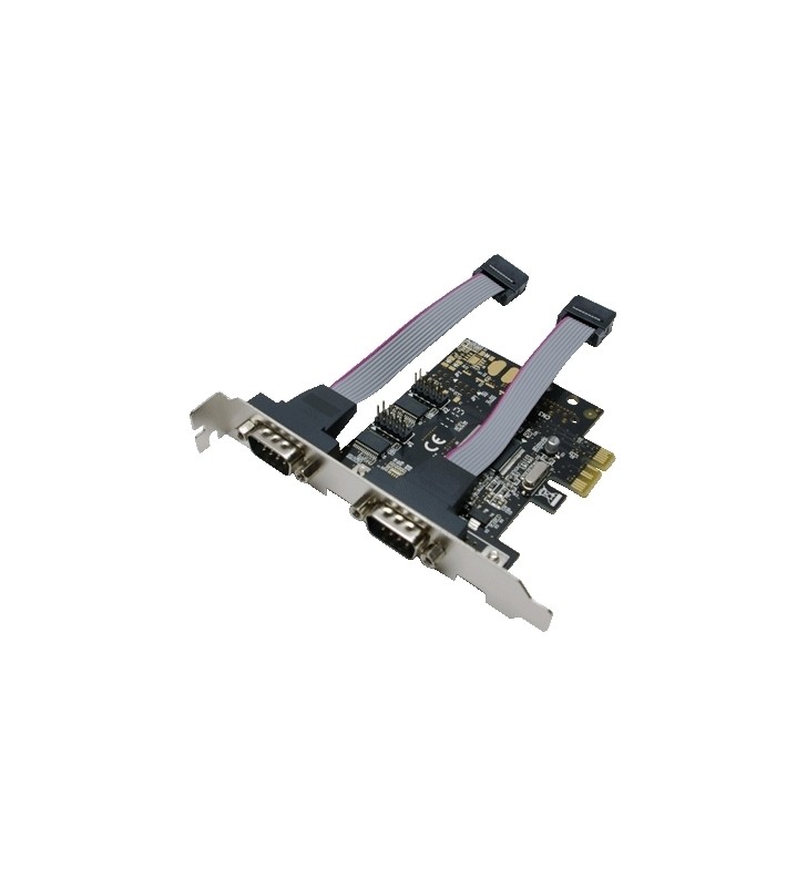 CARD adaptor LOGILINK, PCI-Express la 2 x SERIAL DB9M, "PC0031"