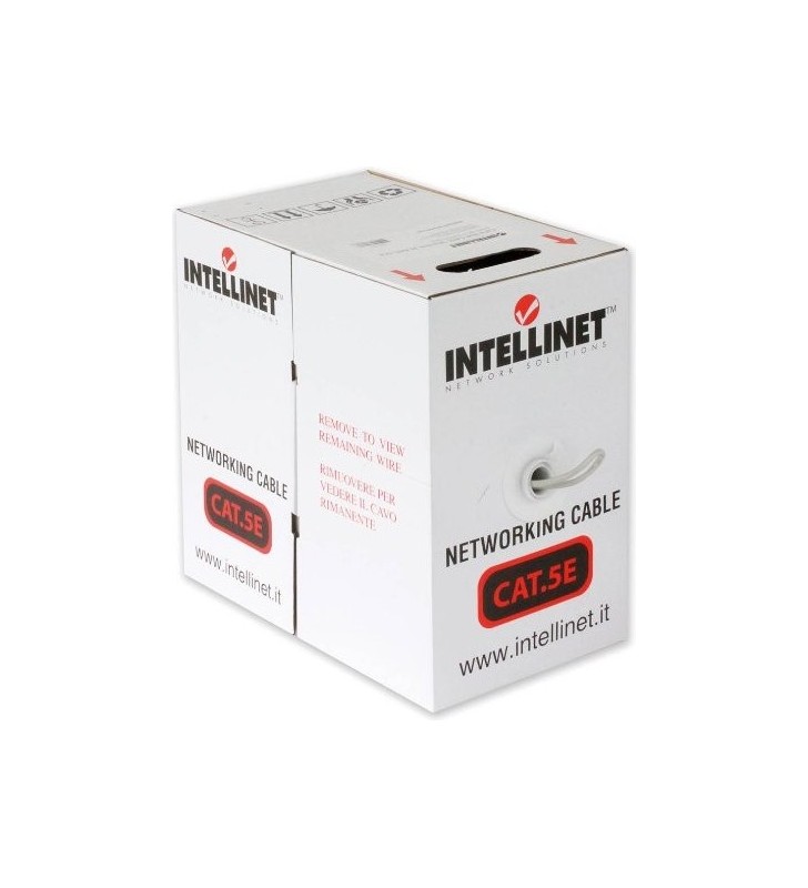 Intellinet Cat5e, 305m cavo di rete Grigio F/UTP (FTP)