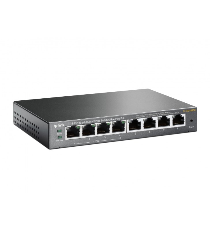 TP-LINK TL-SG108PE switch-uri Fara management Gigabit Ethernet (10/100/1000) Power over Ethernet (PoE) Suport