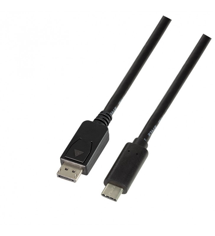 CABLU video LOGILINK, adaptor USB 3.1 Type-C (T) la DisplayPort (T), 1.8m, rezolutie maxima 4K UHD (3840 x 2160) la 60 Hz, negru