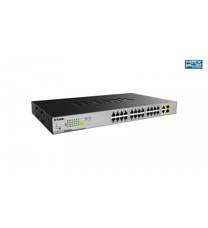 D-Link DGS-1026MP switch-uri Fara management Gigabit Ethernet (10/100/1000) Negru, Gri Power over Ethernet (PoE) Suport