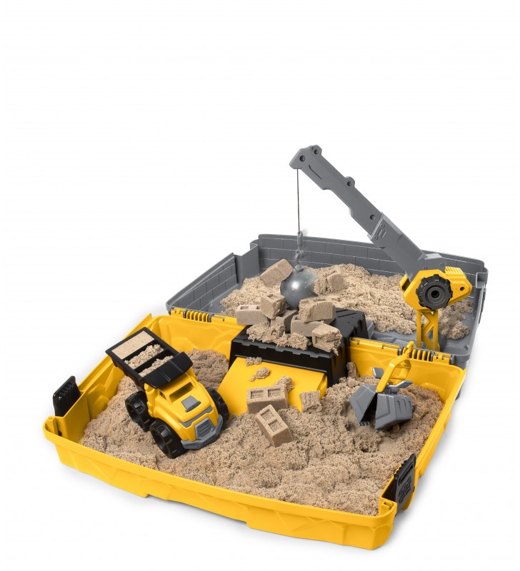 Kinetic Sand Valigetta Cantiere con veicolo e 907 g di sabbia, dai 3 anni - 6055877