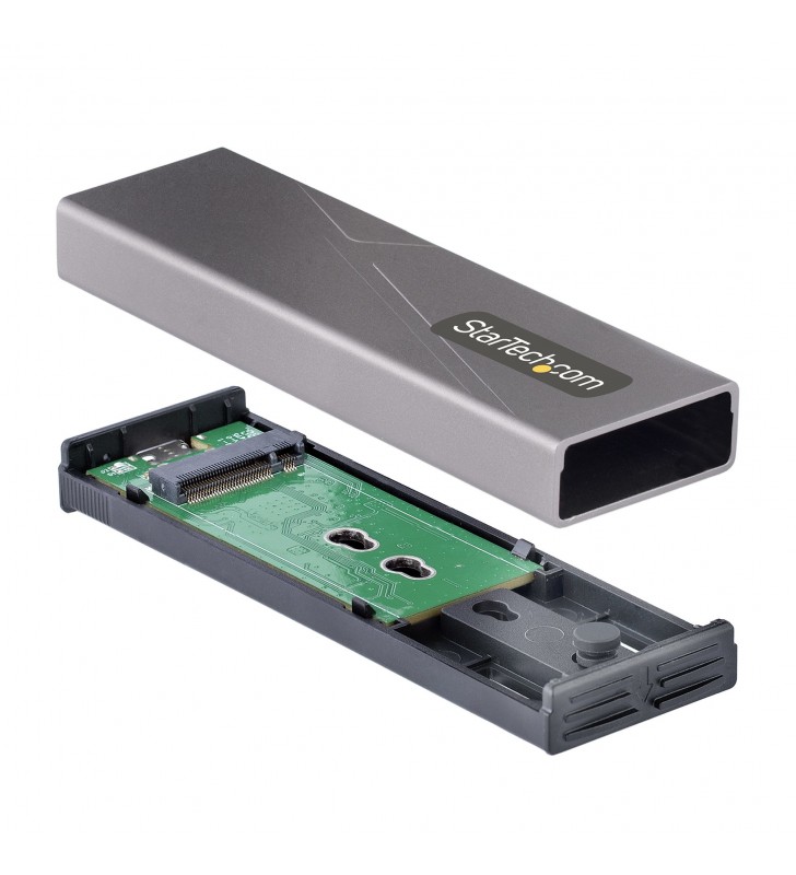 StarTech.com Box SSD M2 NVME - Adattatore USB-C 10Gbps a M.2 NVMe/SATA - Case Esterno USB-C (3.0/3.1) in Alluminio per SSD M2