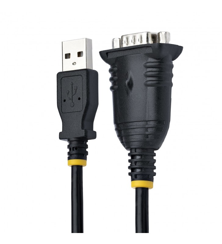 StarTech.com Cavo Adattatore USB a Seriale 1 m - Convertitore da USB a Seriale con Porta COM, Cavo USB Seriale RS232/DB9