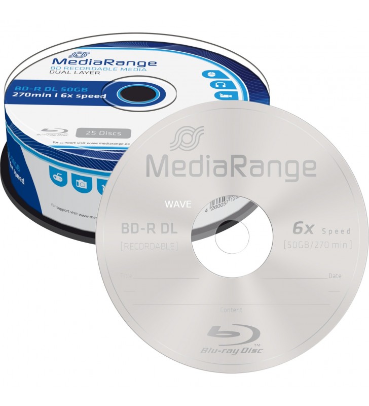BD-R Dual Layer 50 GB, Blu-ray-Rohlinge