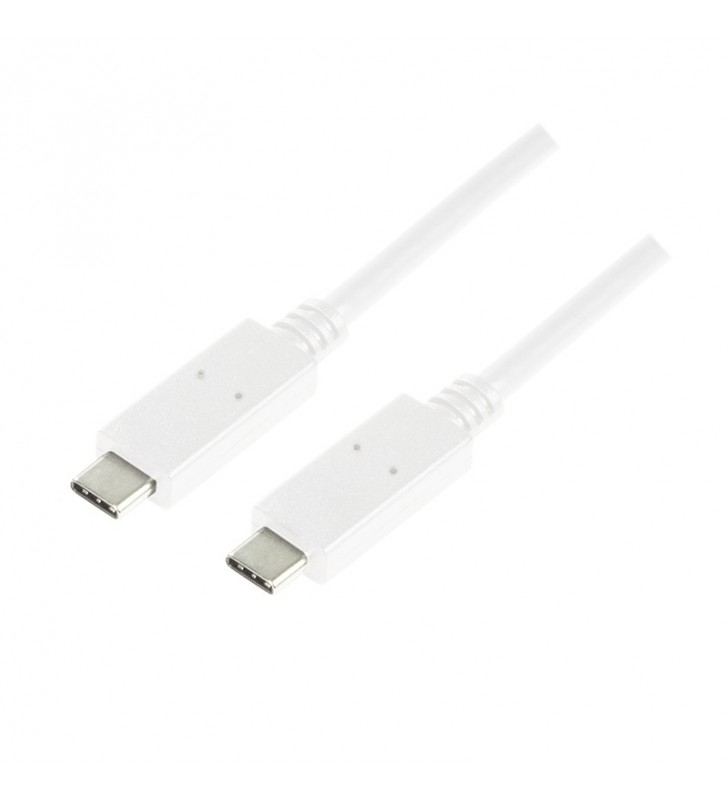 USB 3.2 Gen2x1 Cable, USB-C to USB-C, white, 0.5m "CU0130"