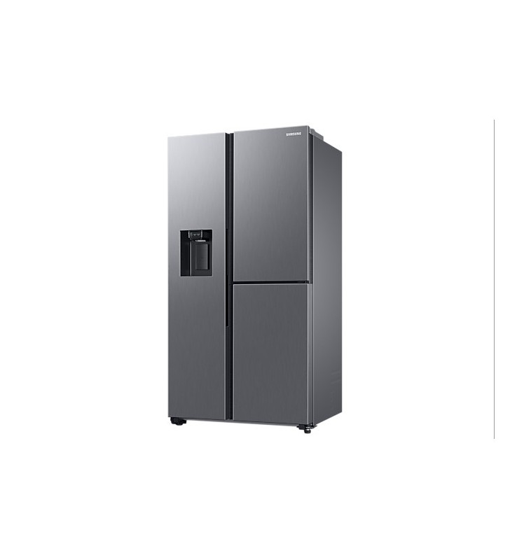 Samsung Side-by-side, F 1 , 627 l, stainless steel look frigorifero side-by-side Libera installazione Argento, Acciaio