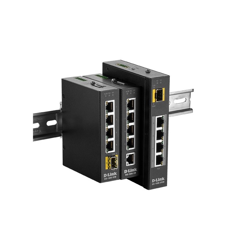 D-Link DIS‑100G‑5W Non gestito L2 Gigabit Ethernet (10/100/1000) Nero