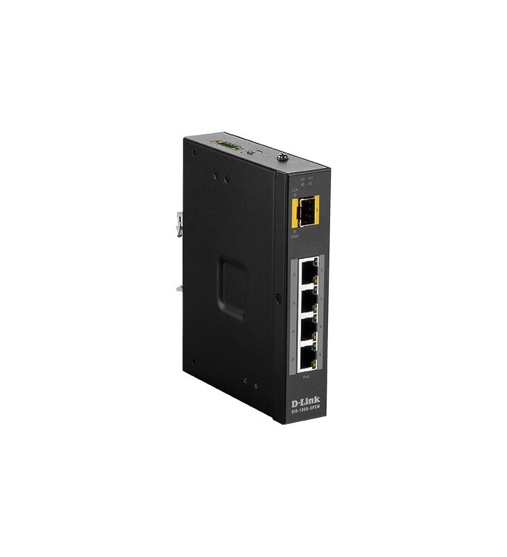 D-Link DIS‑100G‑5PSW Non gestito L2 Gigabit Ethernet (10/100/1000) Supporto Power over Ethernet (PoE) Nero