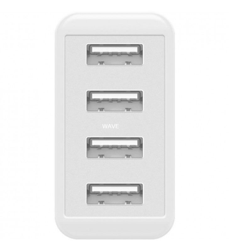 4-fach USB-Ladegerät (30W) weiß