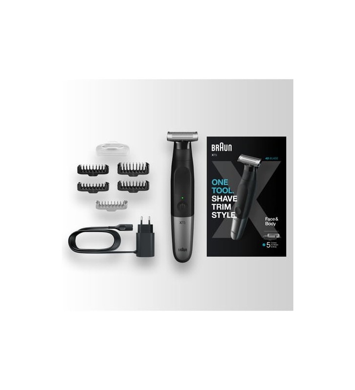 Braun Series XT5 Regolabarba Uomo, Rasoio Elettrico Barba, Kit Depilazione, Lama Duratura, XT5100