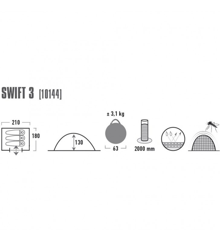 Wurfzelt Swift 3P