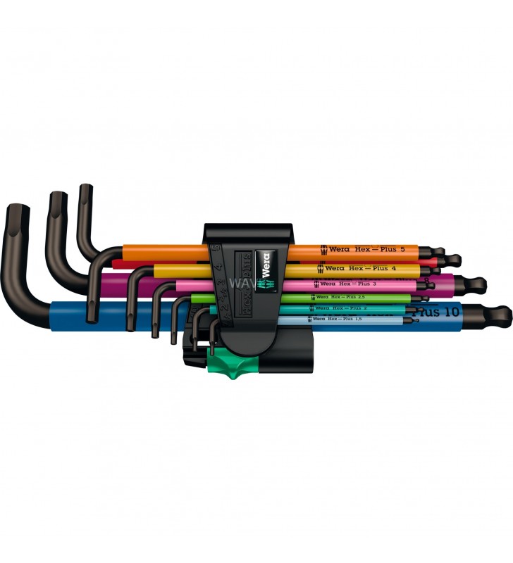 950/9 Hex-Plus Multicolour 1 Winkelschlüsselsatz, 7-teilig, Schraubendreher