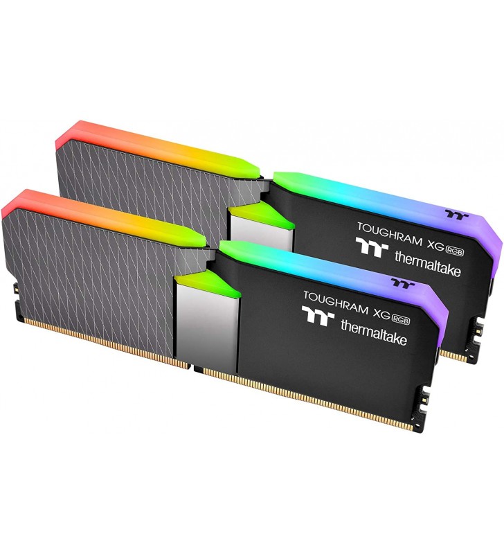 Thermaltake TOUGHRAM XG RGB DDR4 4400MHz 16GB (8GB x 2) 16.8 Million Colors RGB Alexa/Razer Chroma/5V RGB Motherboard Sync R016D408GX2-4400C19A