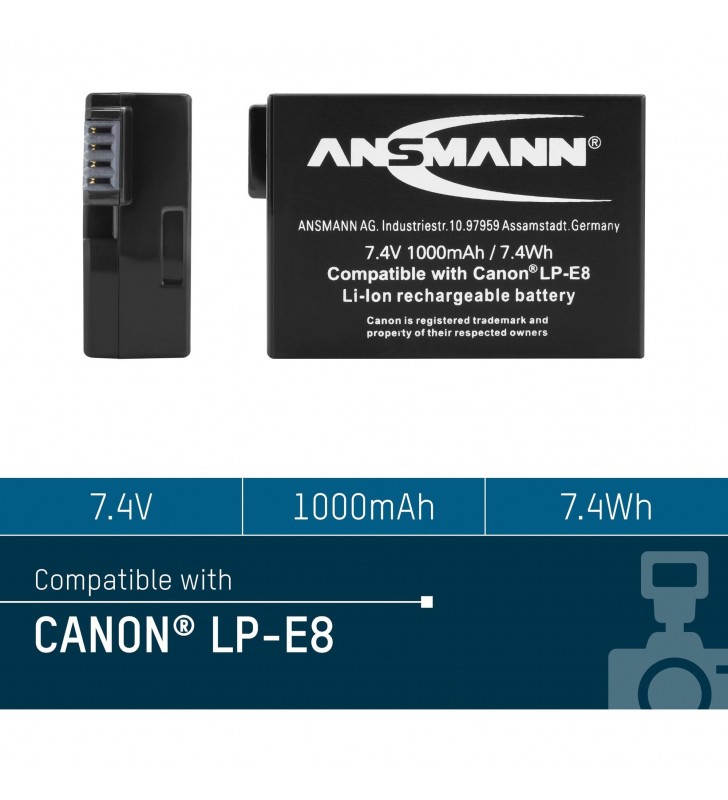 A-Can LP-E8, Kamera-Akku
