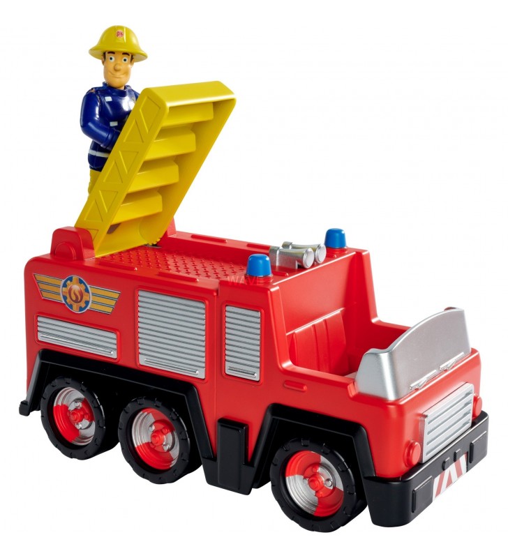 Feuerwehrmann Sam Jupiter mit Sam Figur, Spielfahrzeug