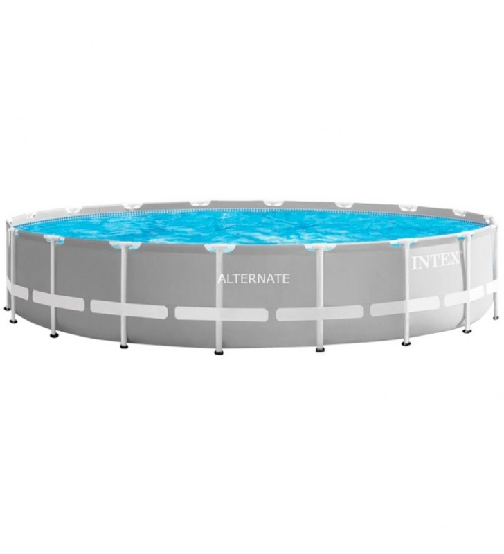 Intex  Frame Pool Set Prism Rondo 126732GN, Ø 549 x 122cm, swimming pool (grey/blue, cartridge filter system OPTIMO 636G)