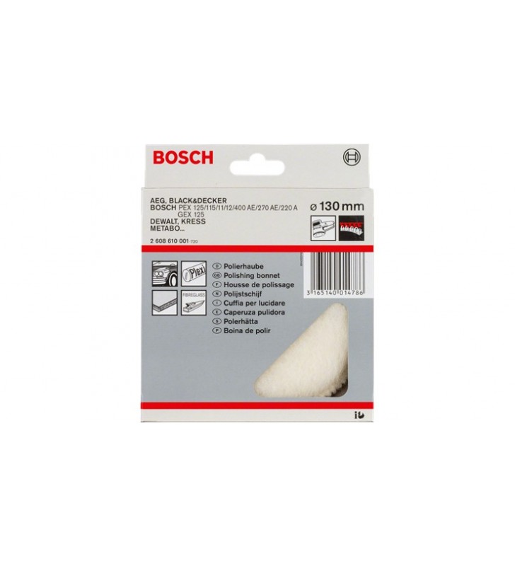 Bosch 2 608 610 001 fornitura per utensili rotanti per lucidatura
