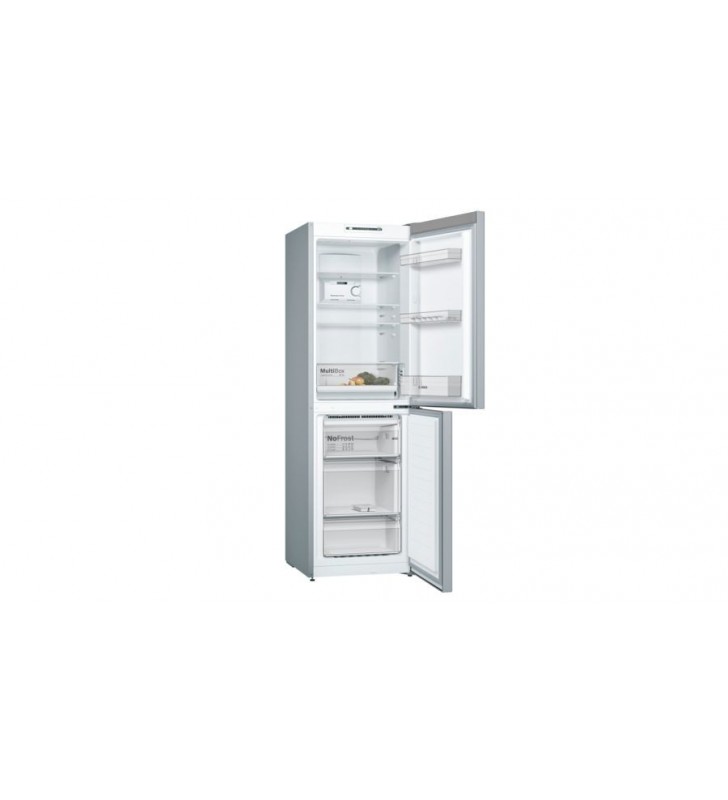 Bosch Serie 2 KGN34NLEA frigorifero con congelatore Libera installazione 300 L E Acciaio inossidabile
