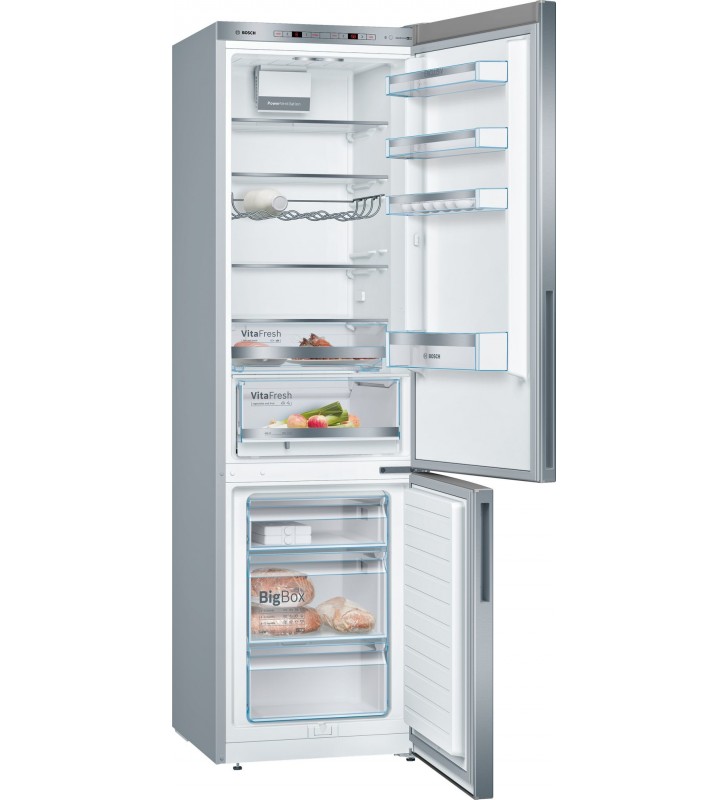 Bosch Serie 6 KGE39ALCA frigorifero con congelatore Libera installazione 343 L C Acciaio inossidabile
