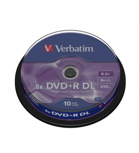 Verbatim 43666 DVD-uri blank 8,5 Giga Bites DVD+R DL 10 buc.