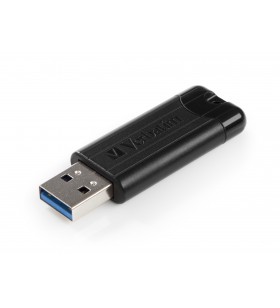 Verbatim PinStripe memorii flash USB 64 Giga Bites USB Tip-A 3.2 Gen 1 (3.1 Gen 1) Negru