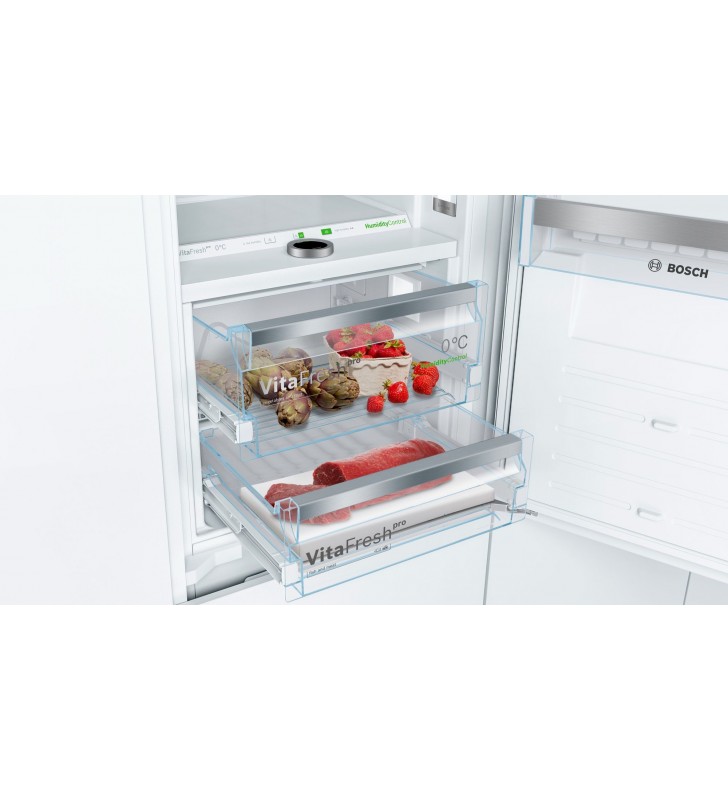 Bosch Serie 8 KIF86PFE0 frigorifero con congelatore Da incasso 223 L E Bianco